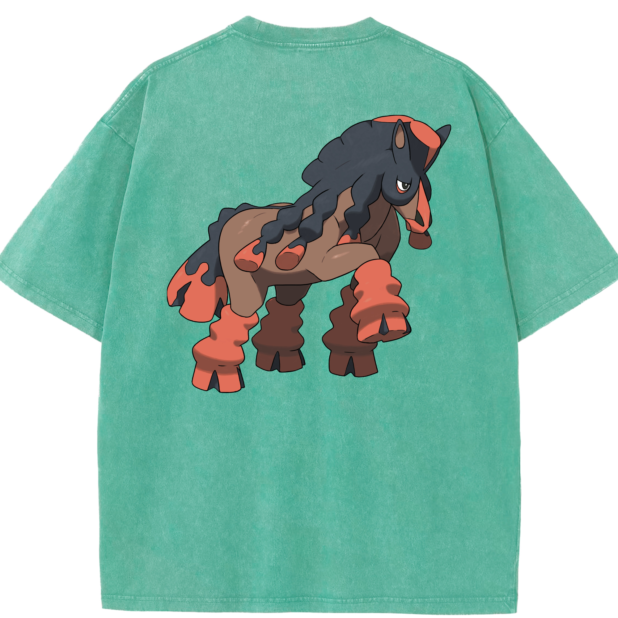 （画像用） ポケットモンスター Pokémon 綿100% ヴィンテージ風 半袖Tシャツ（背面プリント）